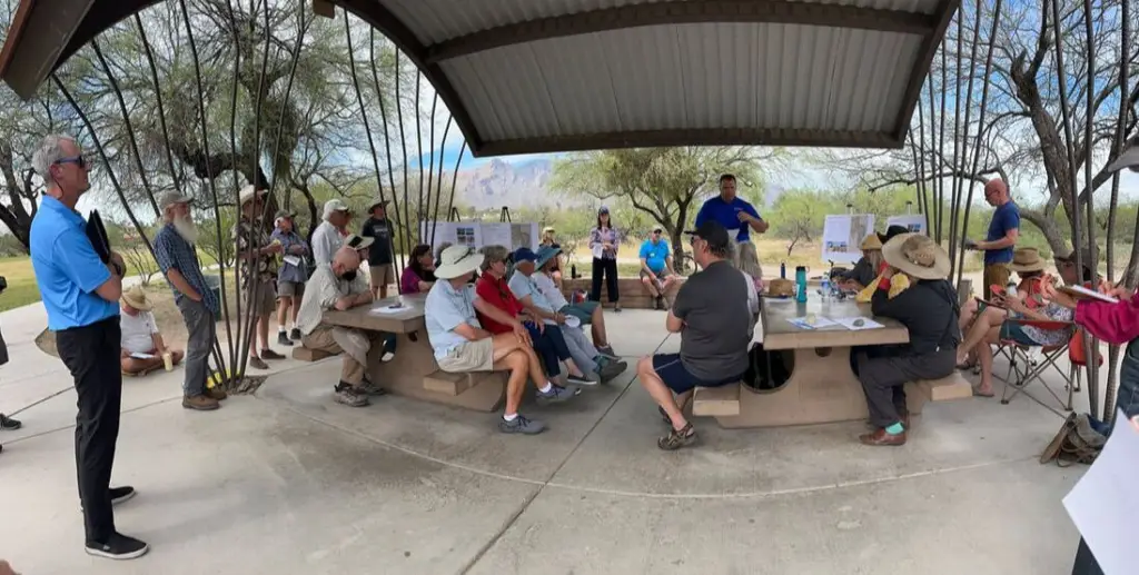 Matt Christman, Project Manager, presents plan to the neighborhood, April 18, 2024